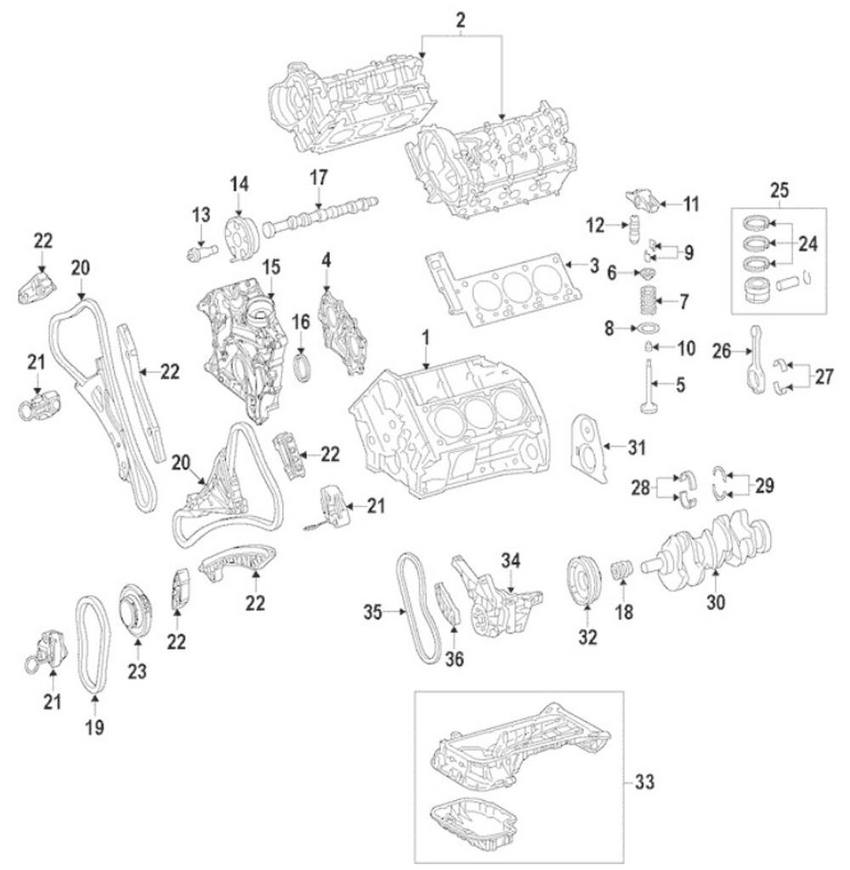 Mercedes Engine Exhaust Valve 2760500027